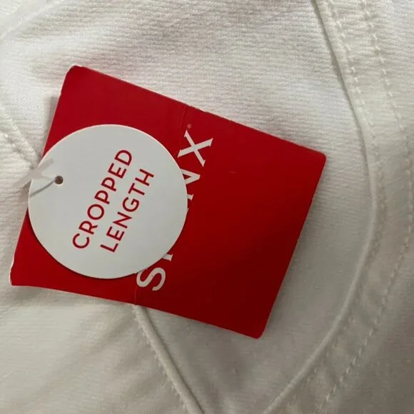 Spanx Cropped flare white pants size 2X women's wide elastic waist NWT - Picture 9 of 9